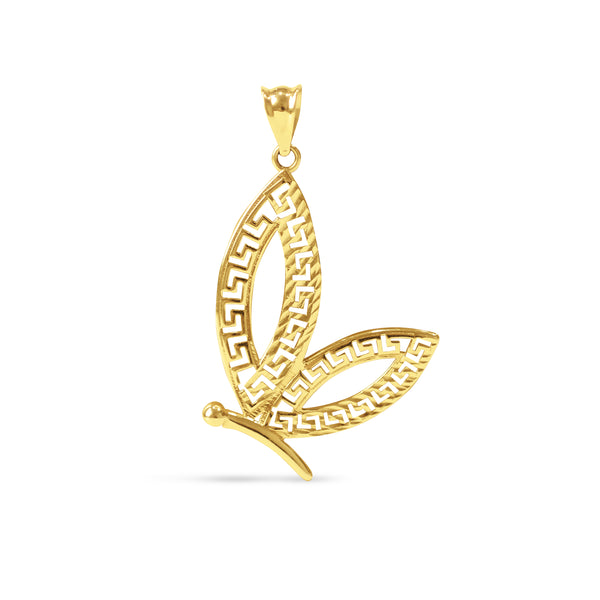 BUTTERFLY PENDANT IN 18K YELLOW GOLD