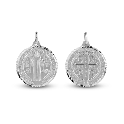 SAINT BENEDICT MEDAL 26MM IN 14K YELLOW GOLD