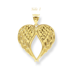 ANGEL WINGS LADIES PENDANT IN (SAUDI) 18K YELLOW GOLD