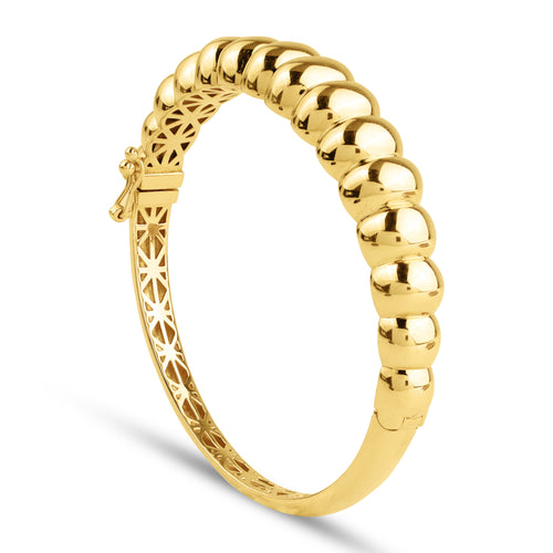 DOME BANGLE IN 18K YELLOW GOLD