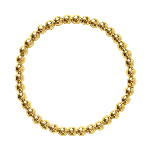 STRETCHABLE BALL BRACELET IN 18K YELLOW GOLD