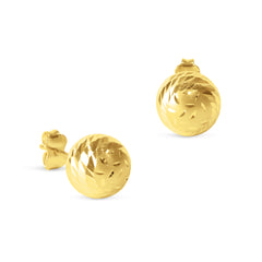 BALL CUT EARRINGS IN 18K YELLOW GOLD