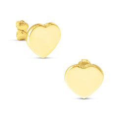 HEART EARRINGS IN 18K YELLOW GOLD