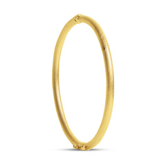 TEXTURED BANGLE IN 18K YELLOW GOLD