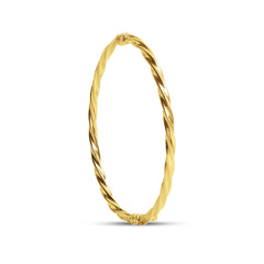 TWISTED BANGLE IN 18K YELLOW GOLD