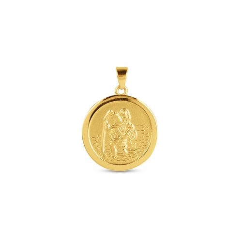 ST. CHRISTOPHER MEDAL IN 18K YELLOW GOLD