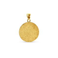 TWO-TONE JESUS FACE MEDAL IN 18K GOLD