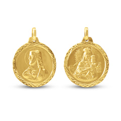 SACRED HEART & MOUNT CARMEL IN 18K YELLOW GOLD