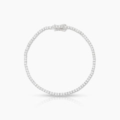 DIAMOND BLOCK CHAIN LADIES BRACELET WITH 80=2.39 / 6.12 / 6.6 CARAT DIAMONDS IN 18K WHITE GOLD