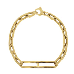 LINK CHAIN BRACELET IN 18K YELLOW GOLD