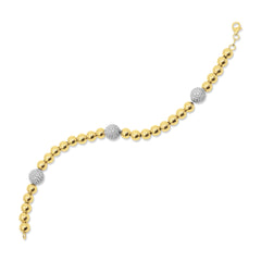 BALL BRACELET IN 18K YELLOW GOLD