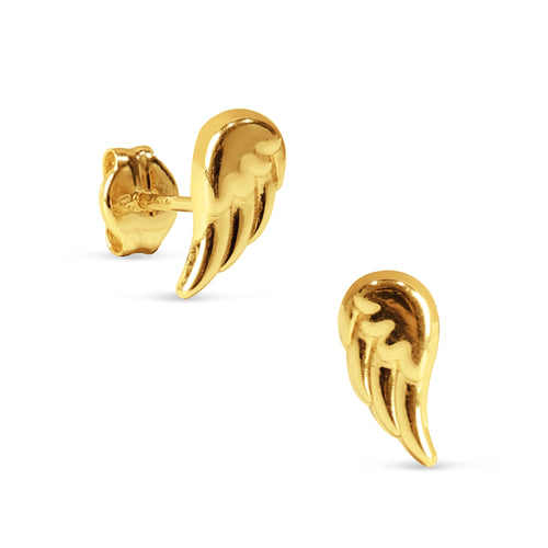 ANGEL WING EARRINGS IN 18K YELLOW GOLD