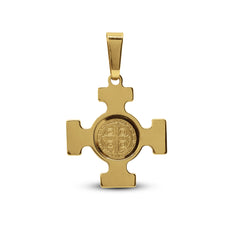 ST. BENEDICT PENDANT IN 18K YELLOW GOLD