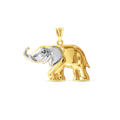 ELEPHANT PENDANT IN 18K TWO-TONE GOLD