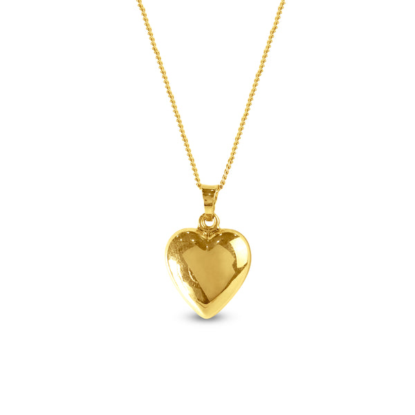 HEART PENDANT WITH CHAIN IN 18K YELLOW GOLD