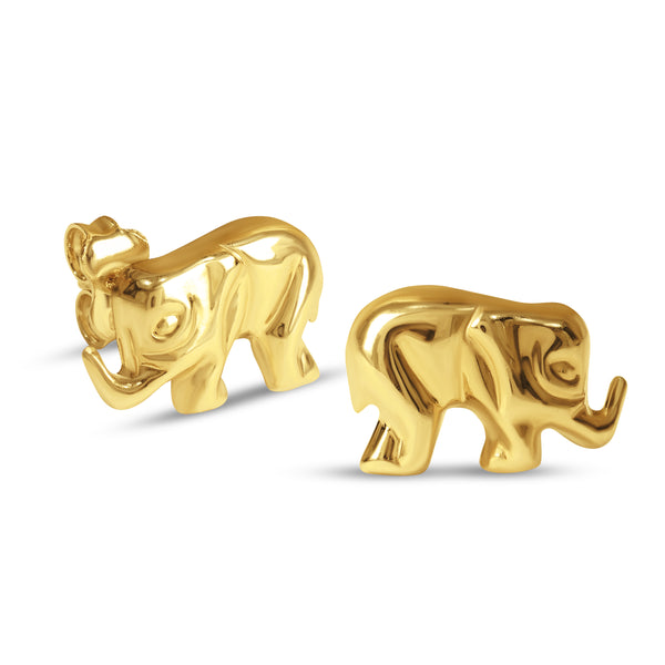 ELEPHANT EARRINGS IN 18K YELLOW GOLD