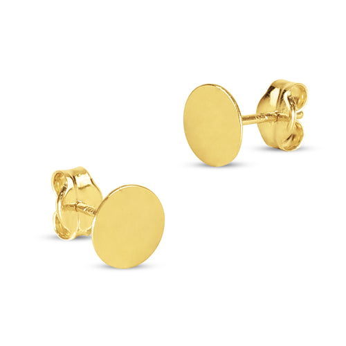 ROUND EARRINGS IN 18K YELLOW GOLD