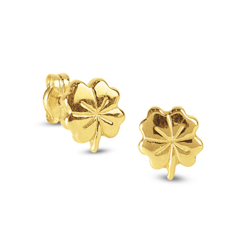 CLOVER LEAF EARRINGS IN 18K YELLOW GOLD