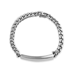BARB WITH LINK BRACELET IN 18K WHITE GOLD