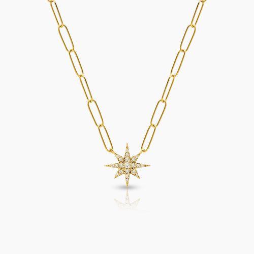 DIAMOND STAR LADIES NECKLACE AND PENDANT WITH 21=0.15 / 4.32 / 4.4 CARAT DIAMONDS IN 18K YELLOW GOLD