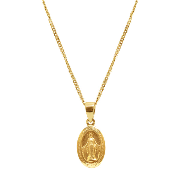 MARY MIRACULOUS NECKLACE IN 18K YELLOW GOLD