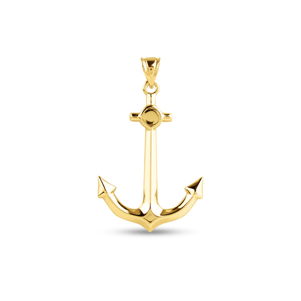 ANCHOR PENDANT IN 18K YELLOW GOLD