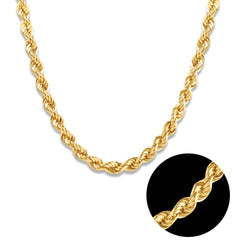 ROPE CHAIN 20" IN 18K YELLOW GOLD