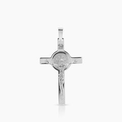 ST. BENEDICT CRUCIFIX CROSS PENDANT (50 MM)  IN 14K YELLOW GOLD