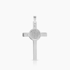 ST. BENEDICT CRUCIFIX CROSS PENDANT (50 MM)  IN 14K YELLOW GOLD
