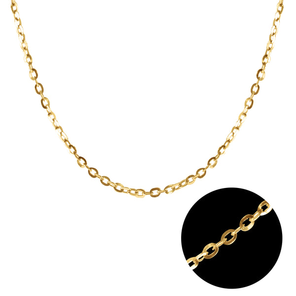 CABLE CHAIN NECKLACE IN 18K YELLOW GOLD