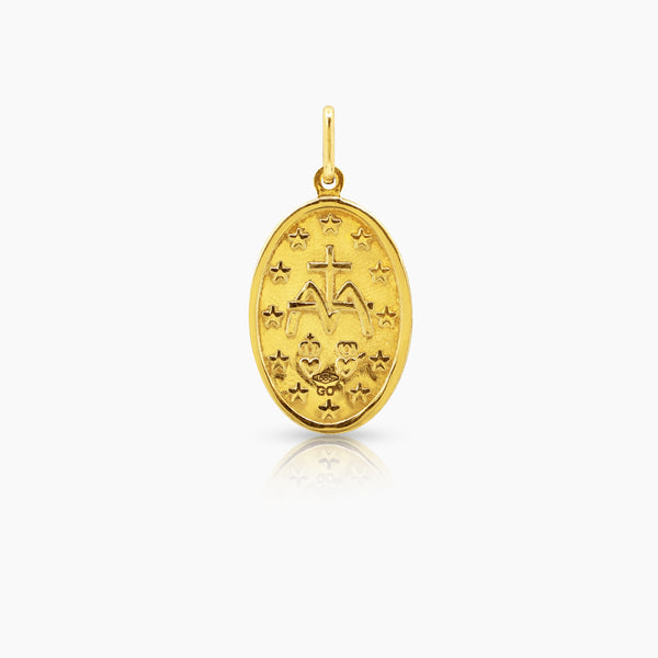 OUR LADY OF GUADALUPE PENDANT IN 14K YELLOW GOLD