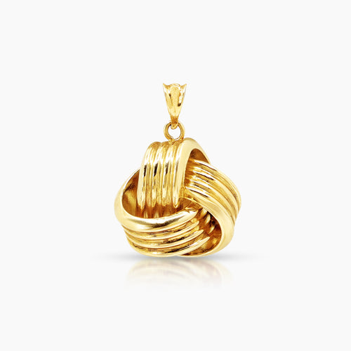 INFINITY KNOT LADIES PENDANT (15 MM) IN (ITALIAN) 18K YELLOW GOLD
