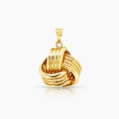 INFINITY KNOT LADIES PENDANT (15 MM) IN (ITALIAN) 18K YELLOW GOLD