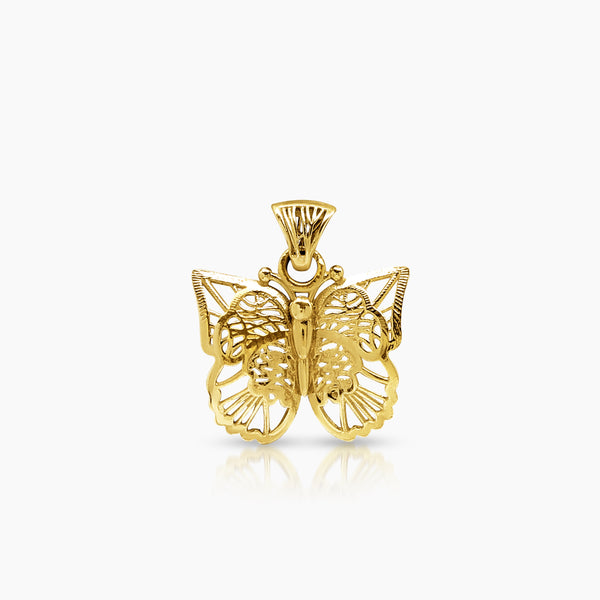 BUTTERFLY PENDANT (15 MM) IN (ITALIAN) 14K YELLOW GOLD