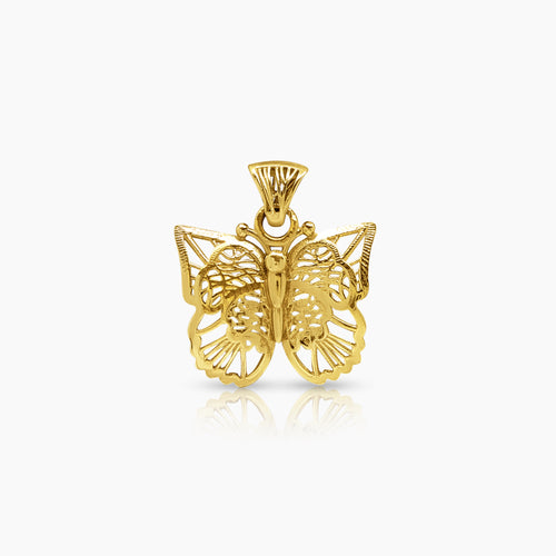 BUTTERFLY PENDANT (15 MM) IN (ITALIAN) 14K YELLOW GOLD