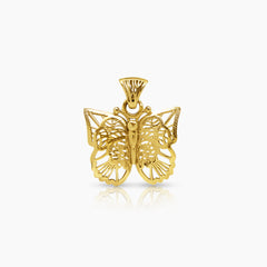 BUTTERFLY PENDANT (15 MM) IN (ITALIAN) 14K YELLOW GOLD