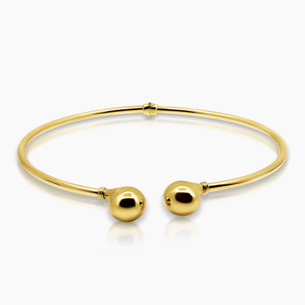 TEAR DROP OPEN CHOKER NECKLACE IN (SAUDI) 18K YELLOW GOLD