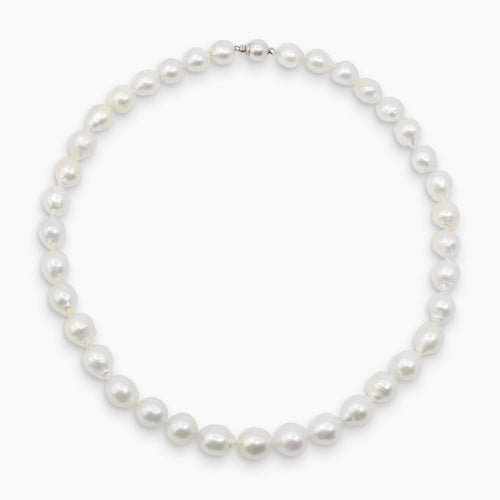 9.4-11.2 MM - WHITE PEARL LADIES CHOKER