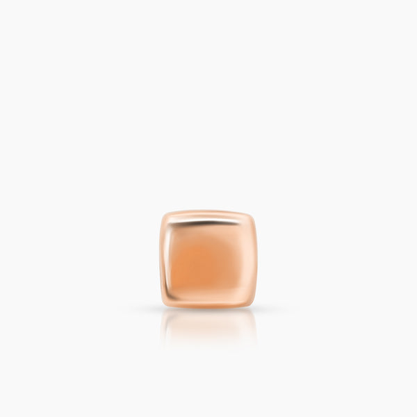 PILLOW LADIES STUD EARRINGS IN (ITALIAN) 18K ROSE GOLD