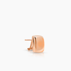 PILLOW LADIES STUD EARRINGS IN (ITALIAN) 18K ROSE GOLD