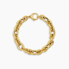 OVAL LINK BRACELET IN (SAUDI) 18K YELLOW GOLD