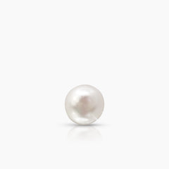 10.3 MM - ROUND WHITE SOUTH SEA PEARL LADIES STUD EARRINGS IN 14K YELLOW GOLD