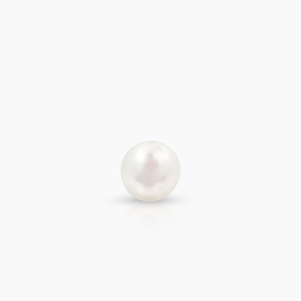 ROUND WHITE SOUTH SEA PEARL LADIES STUD EARRINGS IN 14K YELLOW GOLD
