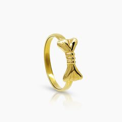 5.25 - RIBBON LADIES RING IN (ITALIAN) 14K YELLOW GOLD