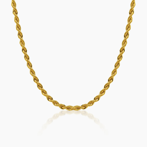 ROPE CHAIN (20 INCHES) IN (SAUDI) 18K YELLOW GOLD (G.C.)