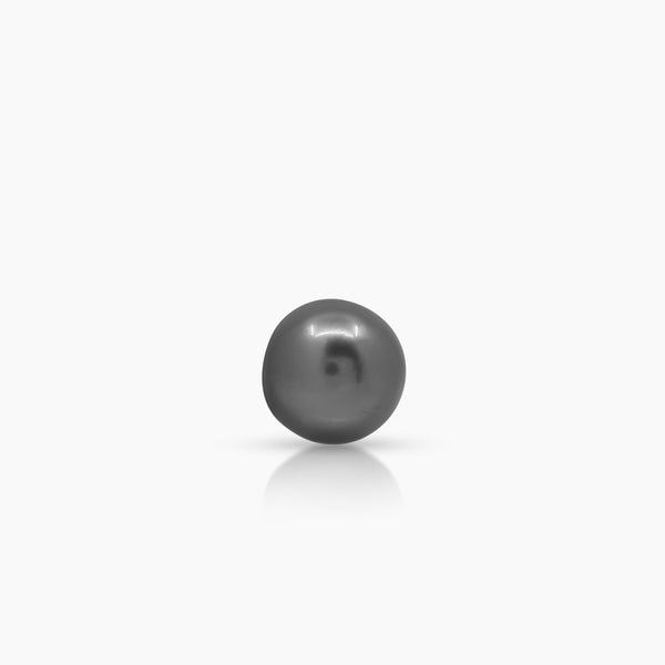 ROUND TAHITIAN SOUTH SEA PEARL LADIES STUD EARRINGS IN 14K YELLOW GOLD