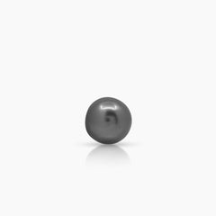 ROUND TAHITIAN SOUTH SEA PEARL LADIES STUD EARRINGS IN 14K YELLOW GOLD