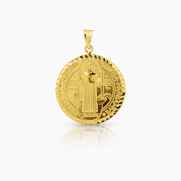 SAINT BENEDICT MEDAL (24 MM) IN (ITALIAN) 18K YELLOW