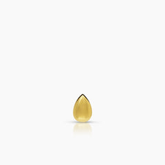 TEAR DROP LADIES STUD EARRINGS IN (SAUDI) 18K YELLOW GOLD