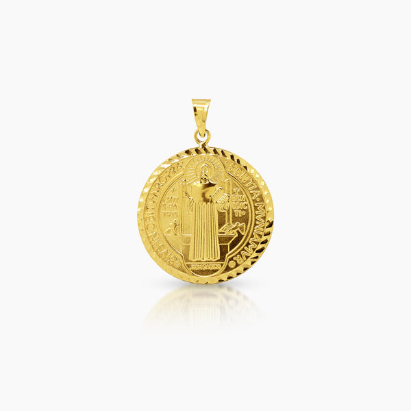 SAINT BENEDICT MEDAL (24 MM) IN (ITALIAN) 18K YELLOW